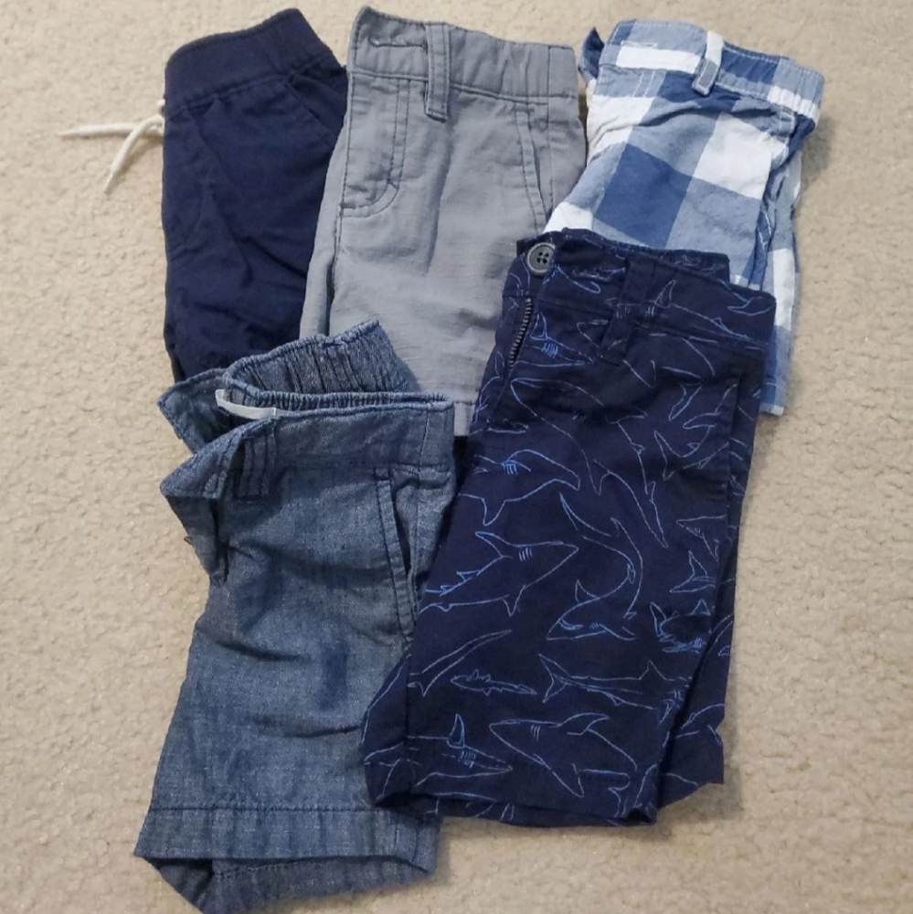 5 pairs toddler shorts